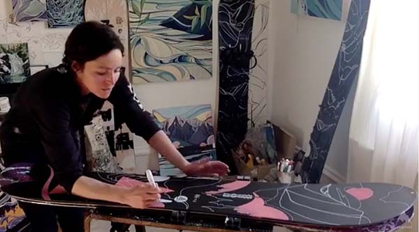 Snowboard Art Burton Jessa Gilbert
